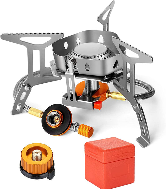 Windproof Camping Gas Stove -  Portable Collapsible Outdoor Camping Stove