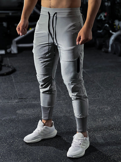 Brady - Heren Stay Cool Hoge Rib Cargo Jogger Athletic Broek