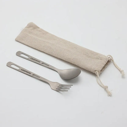 Titanium Tableware - Ultralight Cutlery Set for Camping