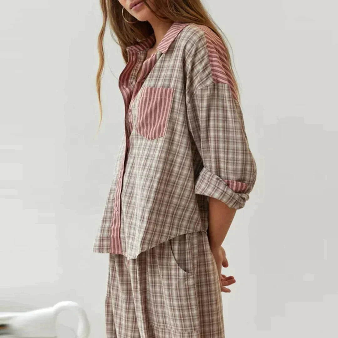 Callie™️ Geruite pyjama voor dames