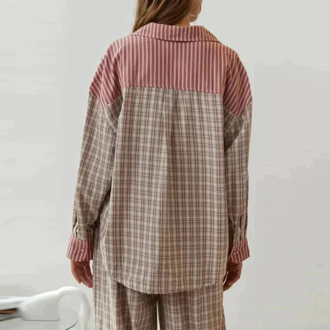 Callie™️ Geruite pyjama voor dames