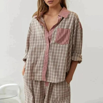 Callie™️ Geruite pyjama voor dames